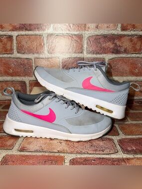 Pre-Owned Nike Air Max Thea GS Youth Gray Sneakers Shoes Size 5Y 814444-002